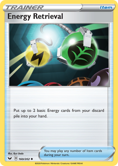 Energy Retrieval 160 Sword & Shield Pokémon card