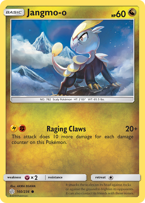 Jangmo-o 160 Cosmic Eclipse Pokémon card