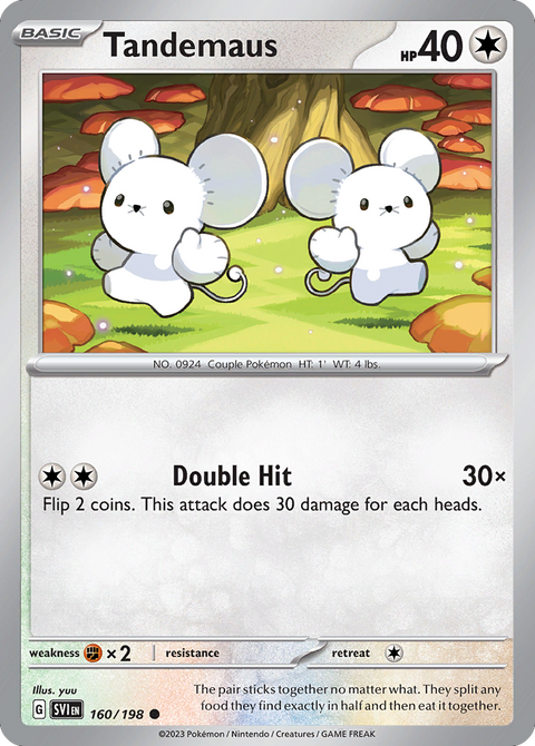 Tandemaus 160 Scarlet & Violet Pokémon card