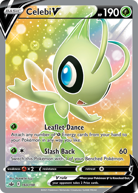 Celebi V 160 Chilling Reign Pokémon card
