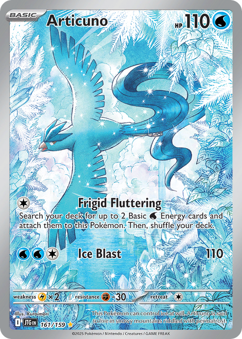Articuno 161 Journey Together Pokémon card