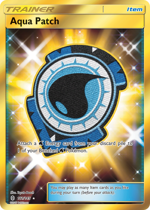 Aqua Patch 161 Guardians Rising Pokémon card