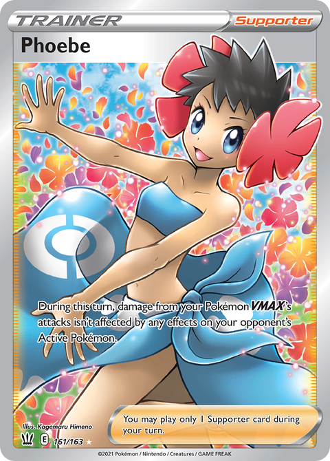Phoebe 161 Battle Styles Pokémon card