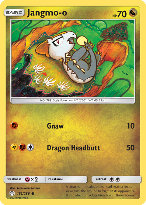 Jangmo-o 161 Cosmic Eclipse Pokémon card