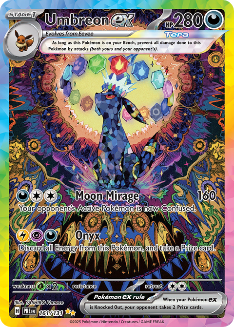 Umbreon ex 161 Prismatic Evolutions Pokémon card