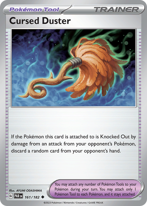 Cursed Duster 161 Paradox Rift Pokémon card