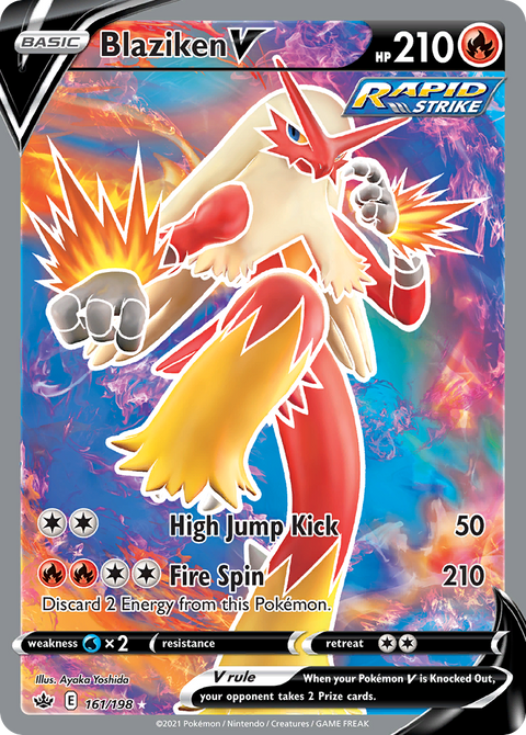 Blaziken V 161 Chilling Reign Pokémon card
