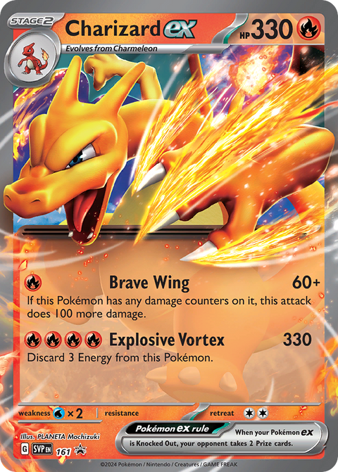 Charizard ex 161 Scarlet & Violet Black Star Promos Pokémon card