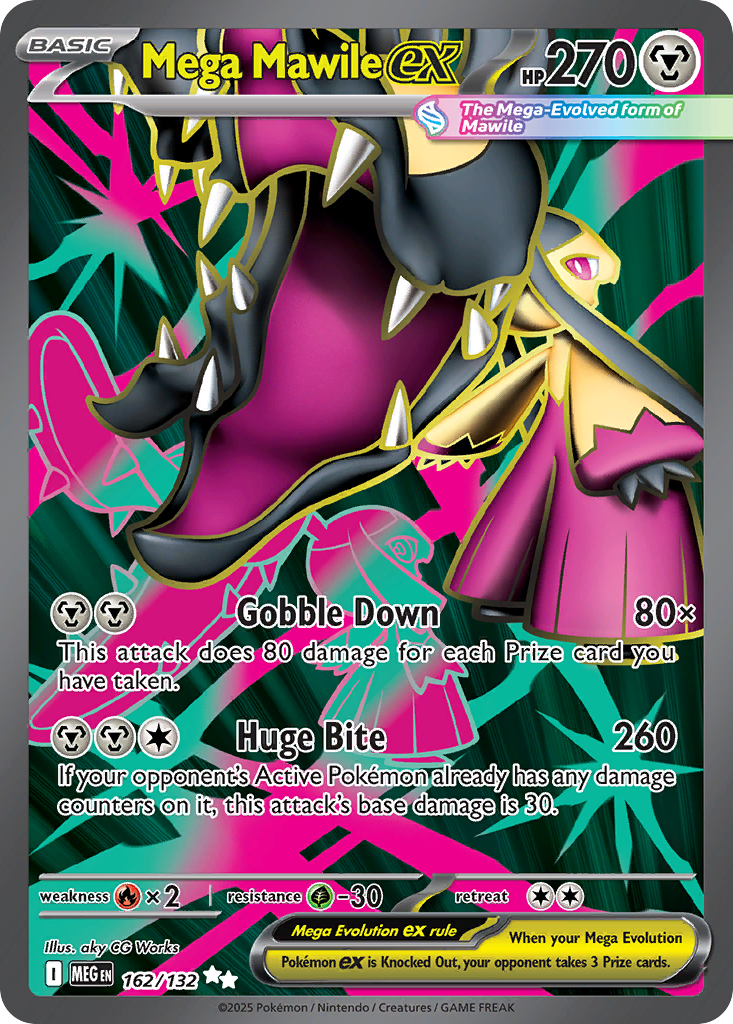 Mega Mawile ex 162 Mega Evolution Pokémon card