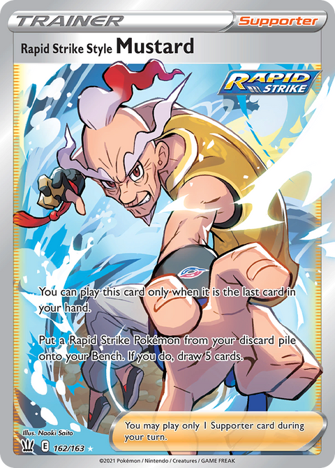 Rapid Strike Style Mustard 162 Battle Styles Pokémon card