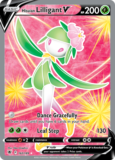 Hisuian Lilligant V 162 Astral Radiance Pokémon card