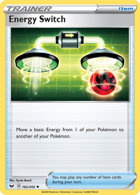 Energy Switch 162 Sword & Shield Pokémon card