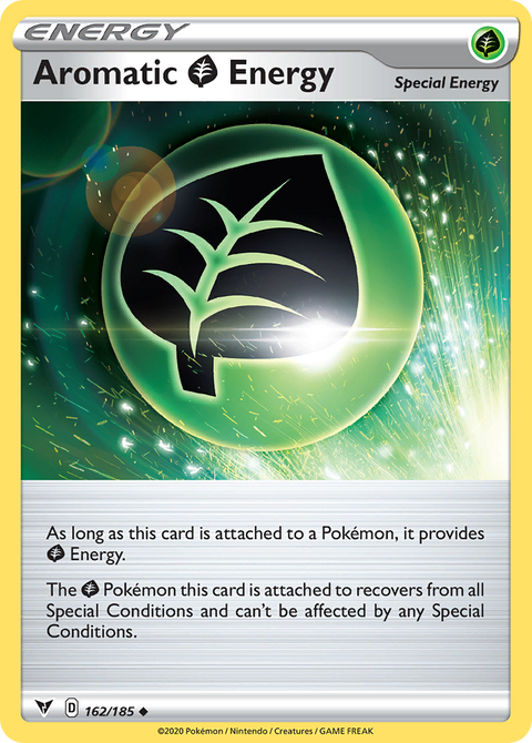 Aromatic Grass Energy 162 Vivid Voltage Pokémon card