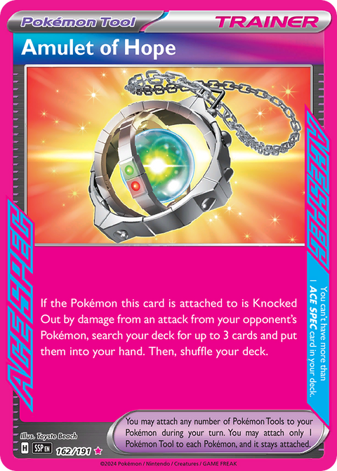 Amulet of Hope 162 Surging Sparks Pokémon card