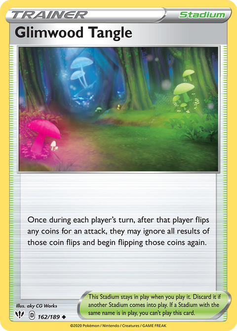 Glimwood Tangle 162 Darkness Ablaze Pokémon card