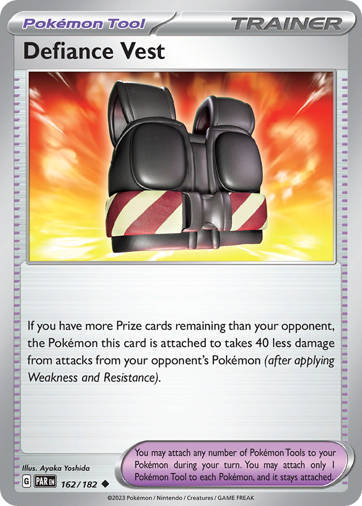 Defiance Vest 162 Paradox Rift Pokémon card