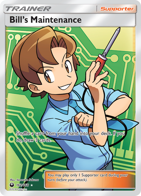 Bill's Maintenance 162 Celestial Storm Pokémon card