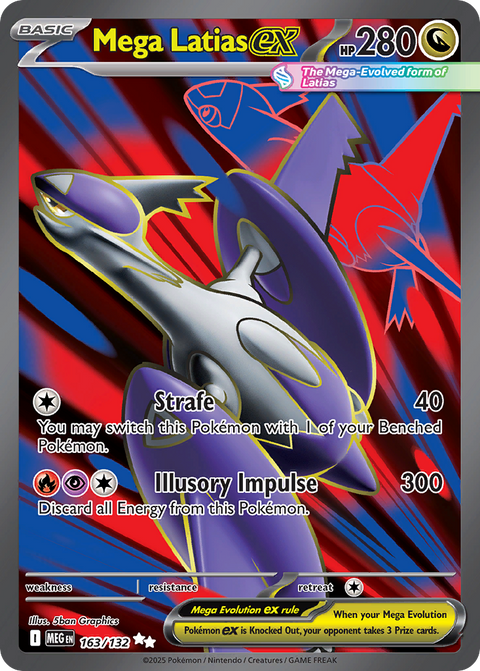 Mega Latias ex 163 Mega Evolution Pokémon card