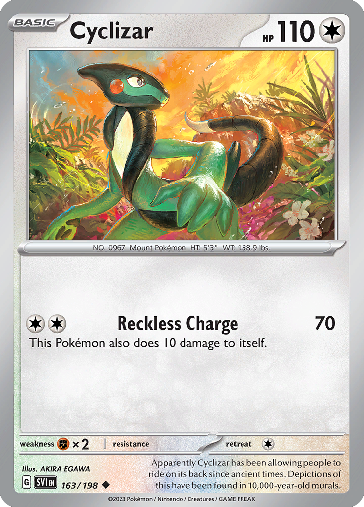 Cyclizar 163 Scarlet & Violet Pokémon card