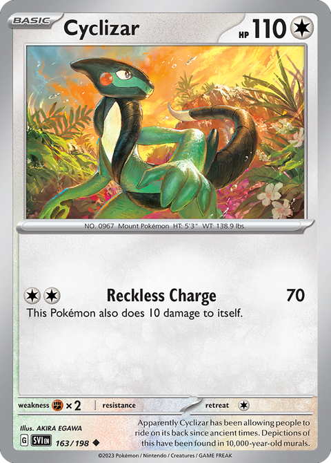Cyclizar 163 Scarlet & Violet Pokémon card