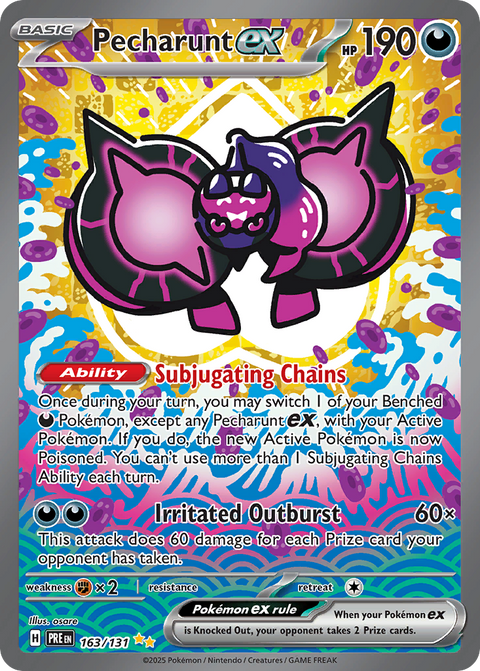 Pecharunt ex 163 Prismatic Evolutions Pokémon card
