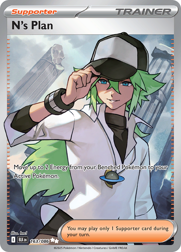 N's Plan 163 Black Bolt Pokémon card