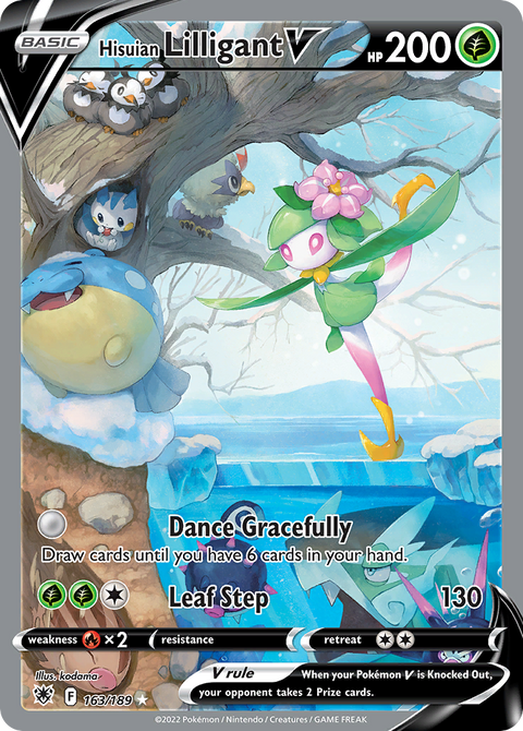 Hisuian Lilligant V 163 Astral Radiance Pokémon card