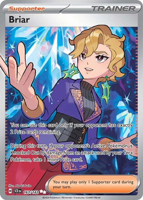 Briar 163 Stellar Crown Pokémon card