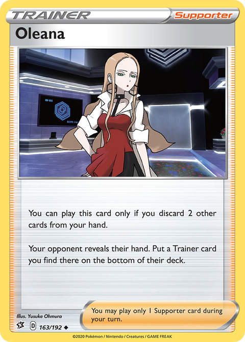 Oleana 163 Rebel Clash Pokémon card