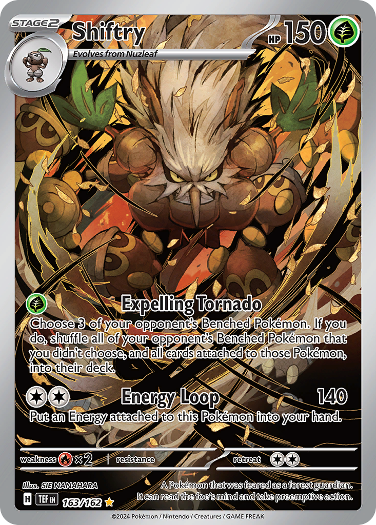Shiftry 163 Temporal Forces Pokémon card