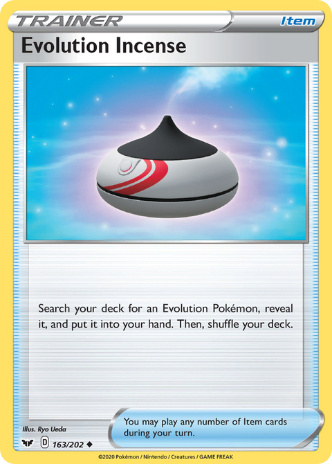 Evolution Incense 163 Sword & Shield Pokémon card