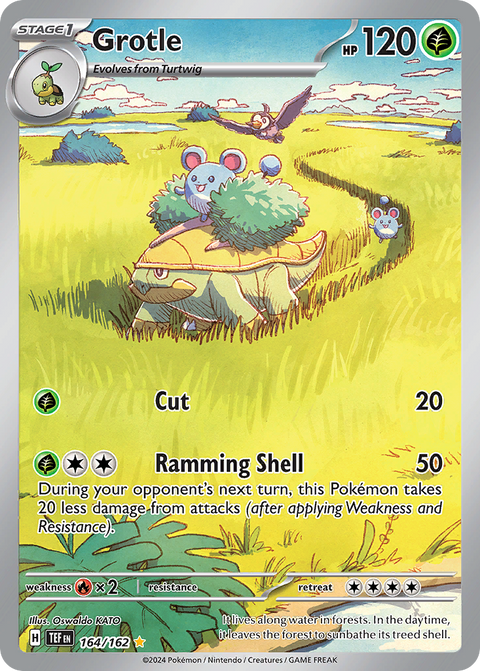 Grotle 164 Temporal Forces Pokémon card