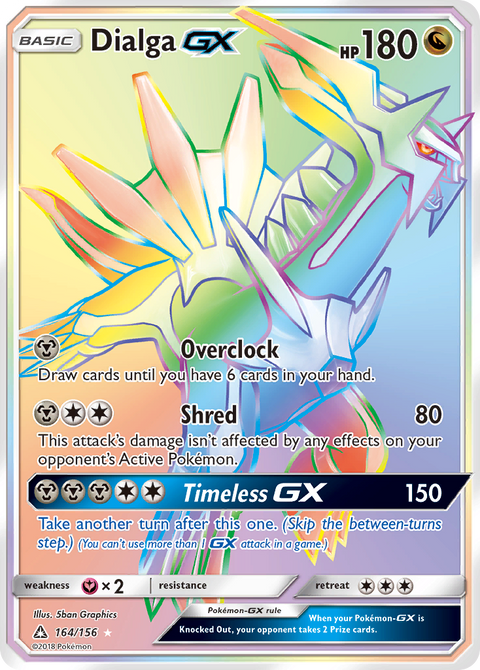 Dialga-GX 164 Ultra Prism Pokémon card