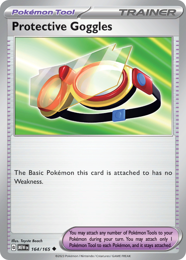 Protective Goggles 164 151 Pokémon card