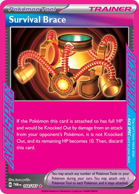 Survival Brace 164 Twilight Masquerade Pokémon card