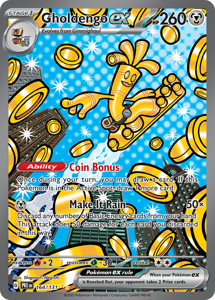 Gholdengo ex 164 Prismatic Evolutions Pokémon card
