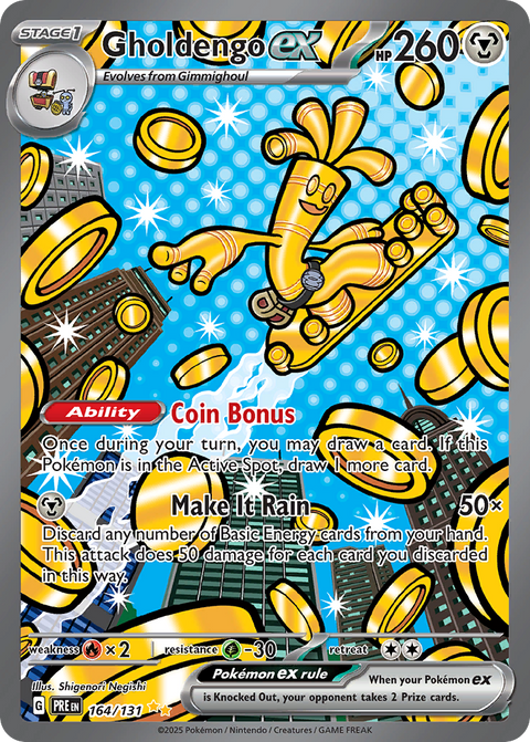 Gholdengo ex 164 Prismatic Evolutions Pokémon card