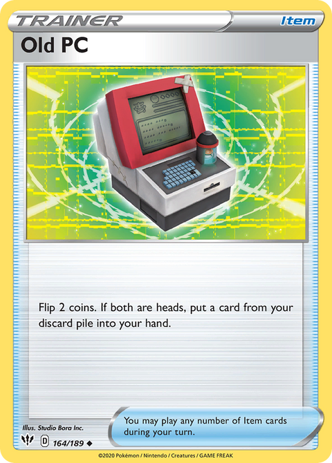 Old PC 164 Darkness Ablaze Pokémon card