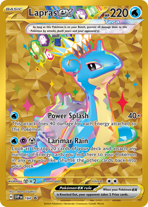 Lapras ex 164 Scarlet & Violet Black Star Promos Pokémon card