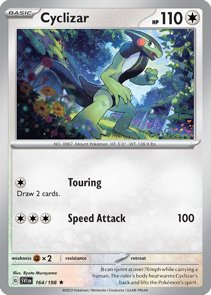 Cyclizar 164 Scarlet & Violet Pokémon card