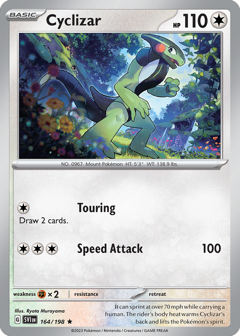 Cyclizar 164 Scarlet & Violet Pokémon card