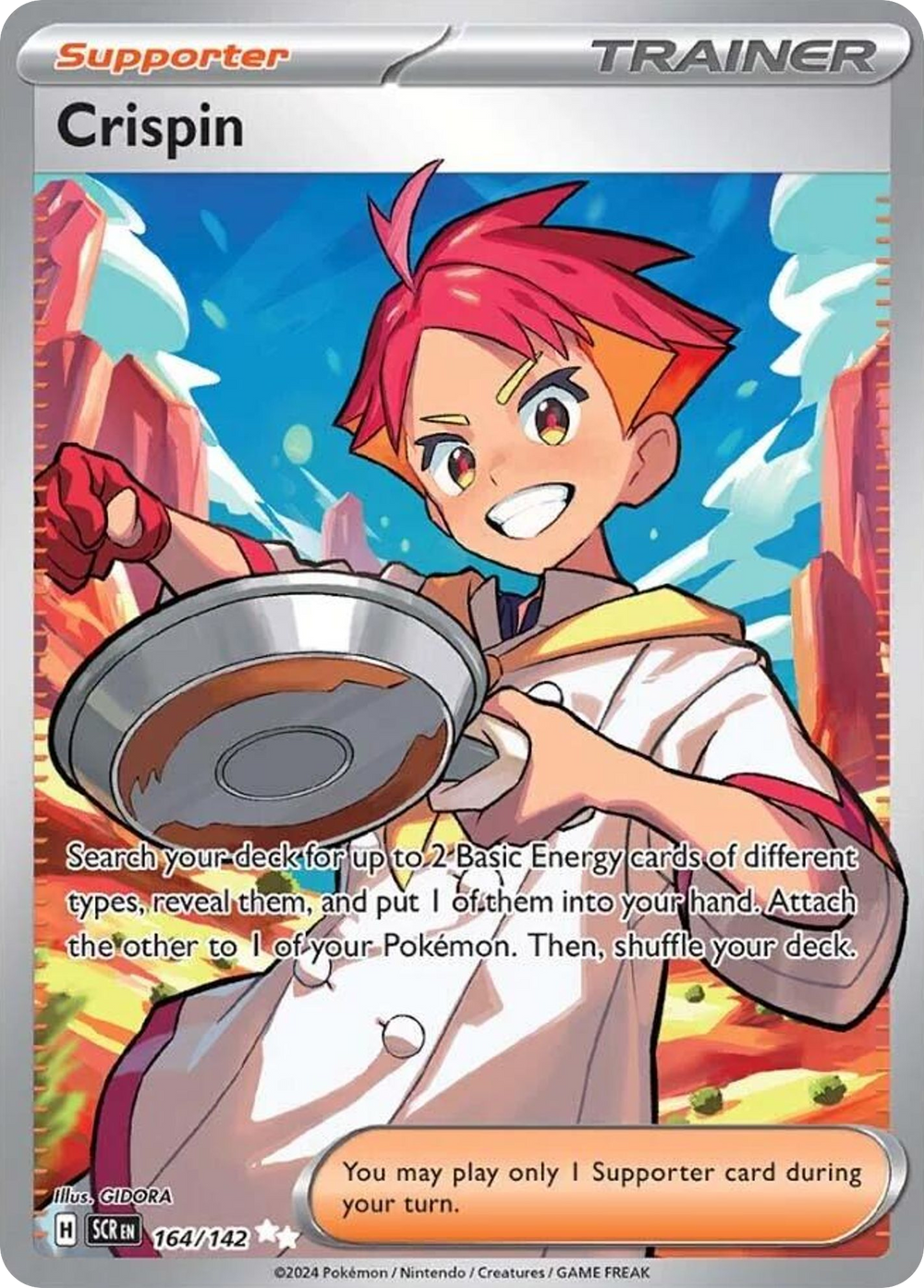 Crispin 164 Stellar Crown Pokémon card