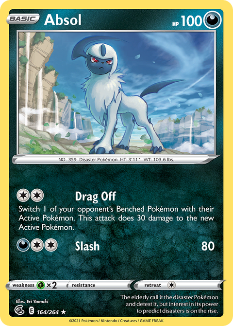 Absol 164 Fusion Strike Pokémon card