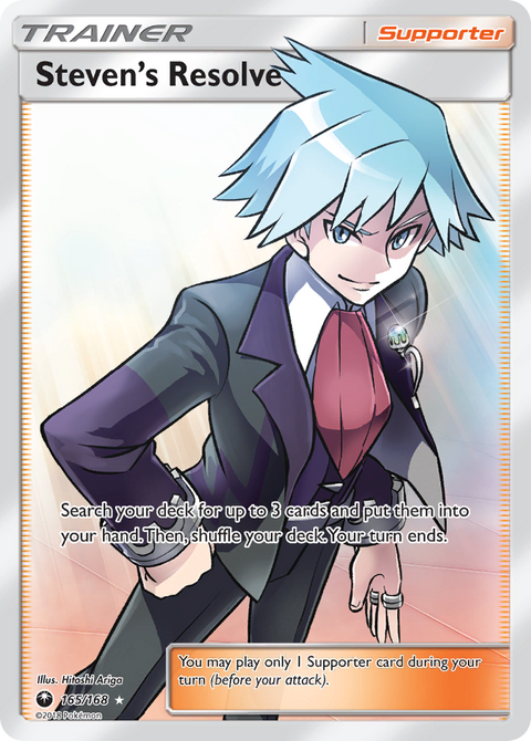 Steven's Resolve 165 Celestial Storm Pokémon card