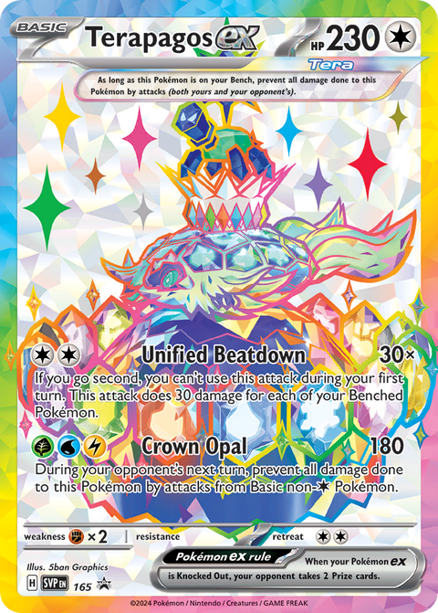 Terapagos ex 165 Scarlet & Violet Black Star Promos Pokémon card