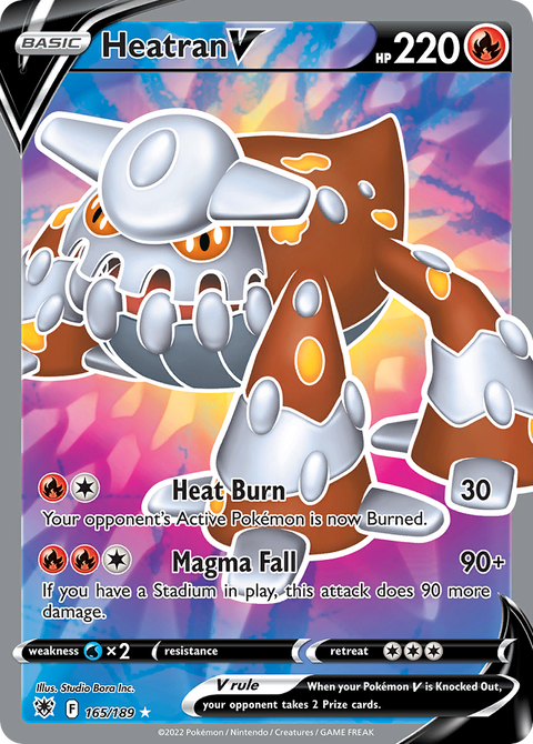 Heatran V 165 Astral Radiance Pokémon card
