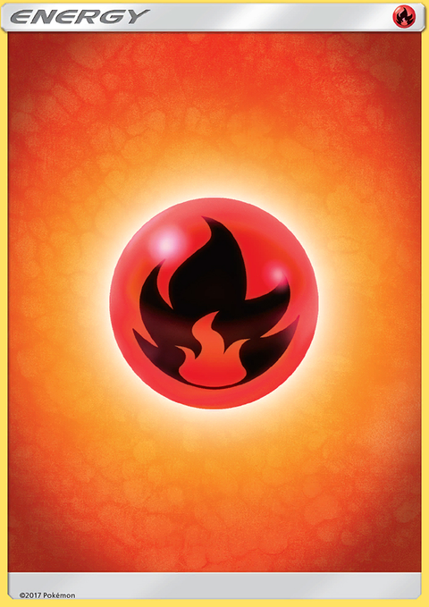 Fire Energy 165 Sun & Moon Pokémon card