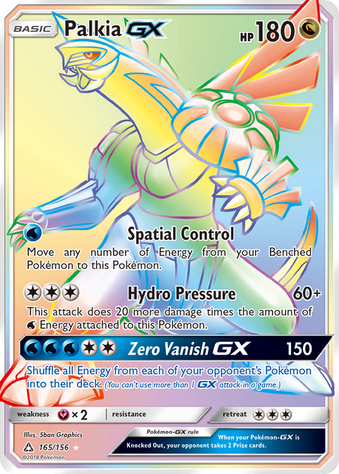 Palkia-GX 165 Ultra Prism Pokémon card