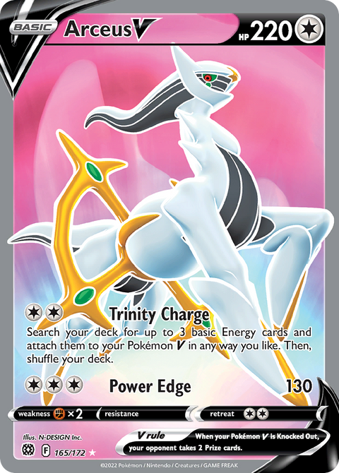 Arceus V 165 Brilliant Stars Pokémon card