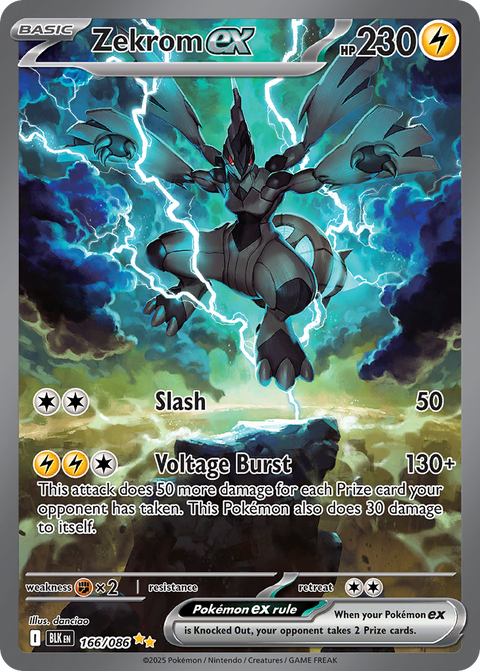 Zekrom ex 166 Black Bolt Pokémon card